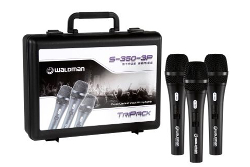 Kit de Microfones Com Fio Waldman S350 3P